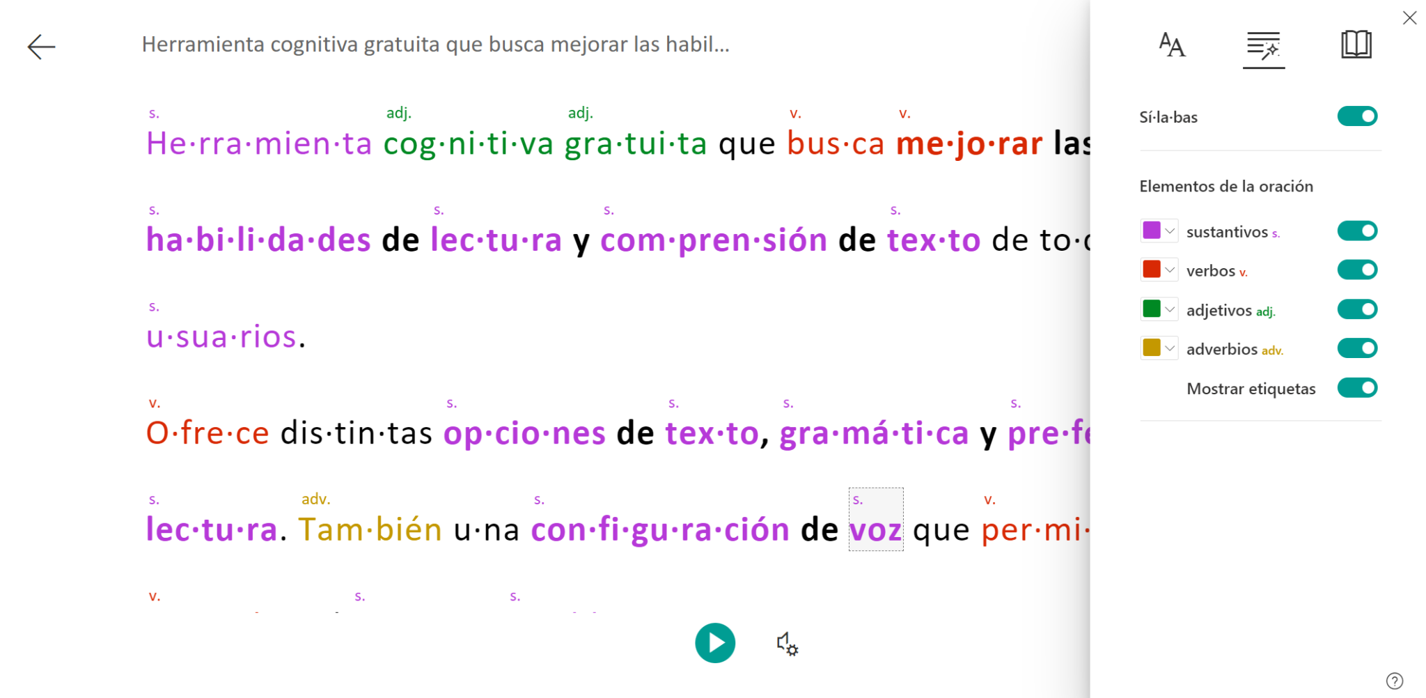 Sácale el máximo provecho al lector inmersivo de Microsoft