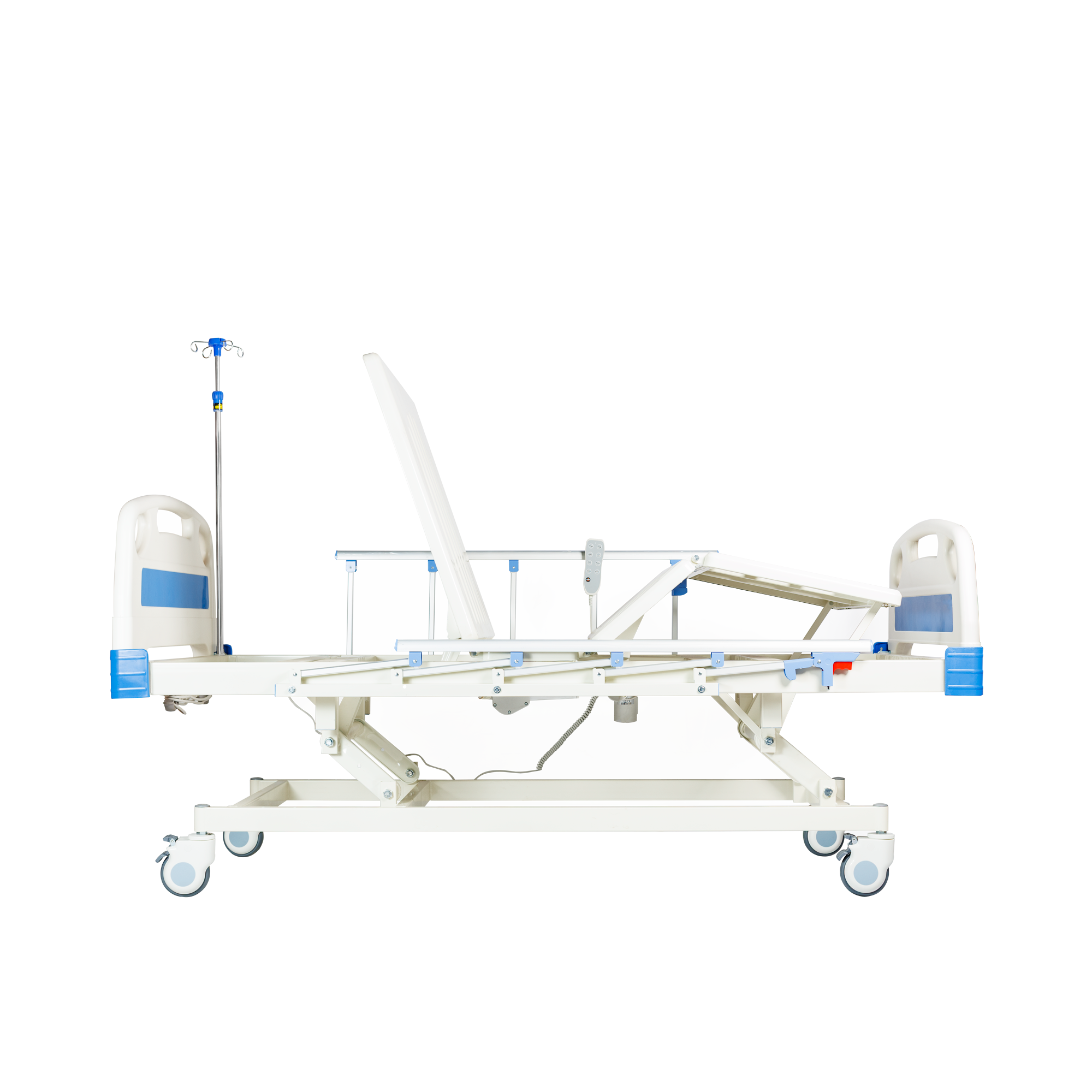 Catre Clínico Eléctrico 4 Posiciones Boxin Recovery EIII-05 + Colchón seccionado 8 cm (Reserva)