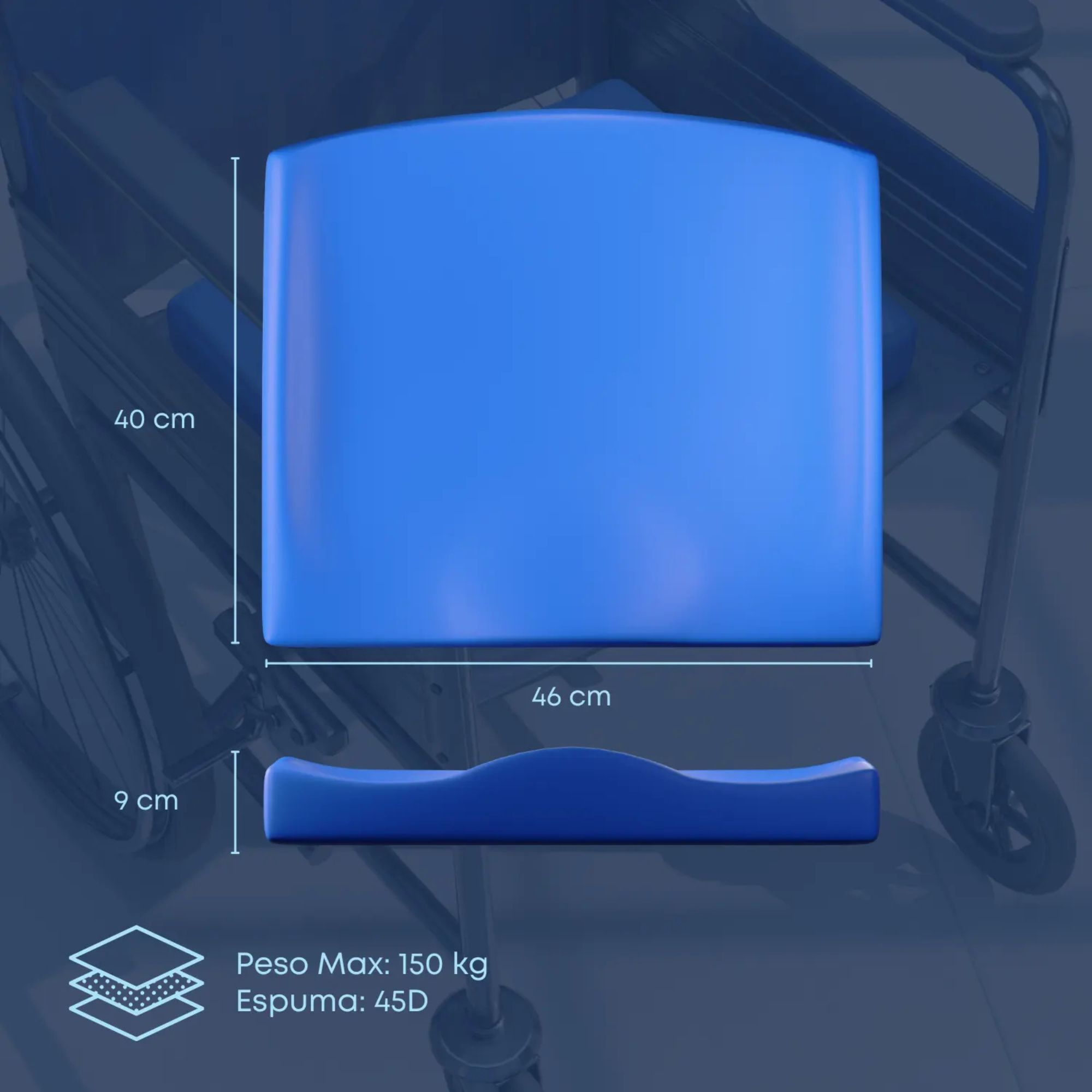 Cojín Anatómico Theramax para Silla de Ruedas TM375