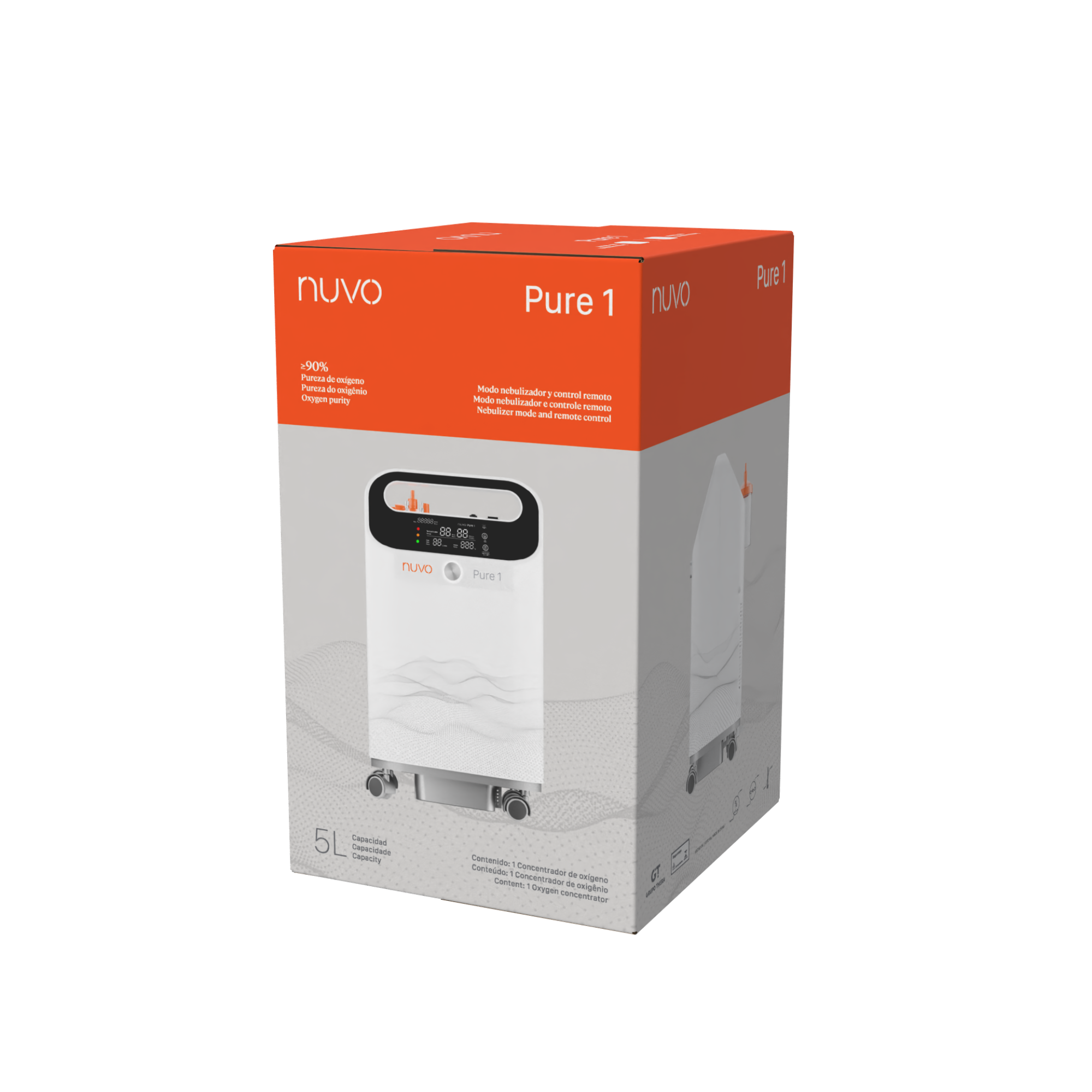 Concentrador Oxígeno 5L Nuvo Pure 1