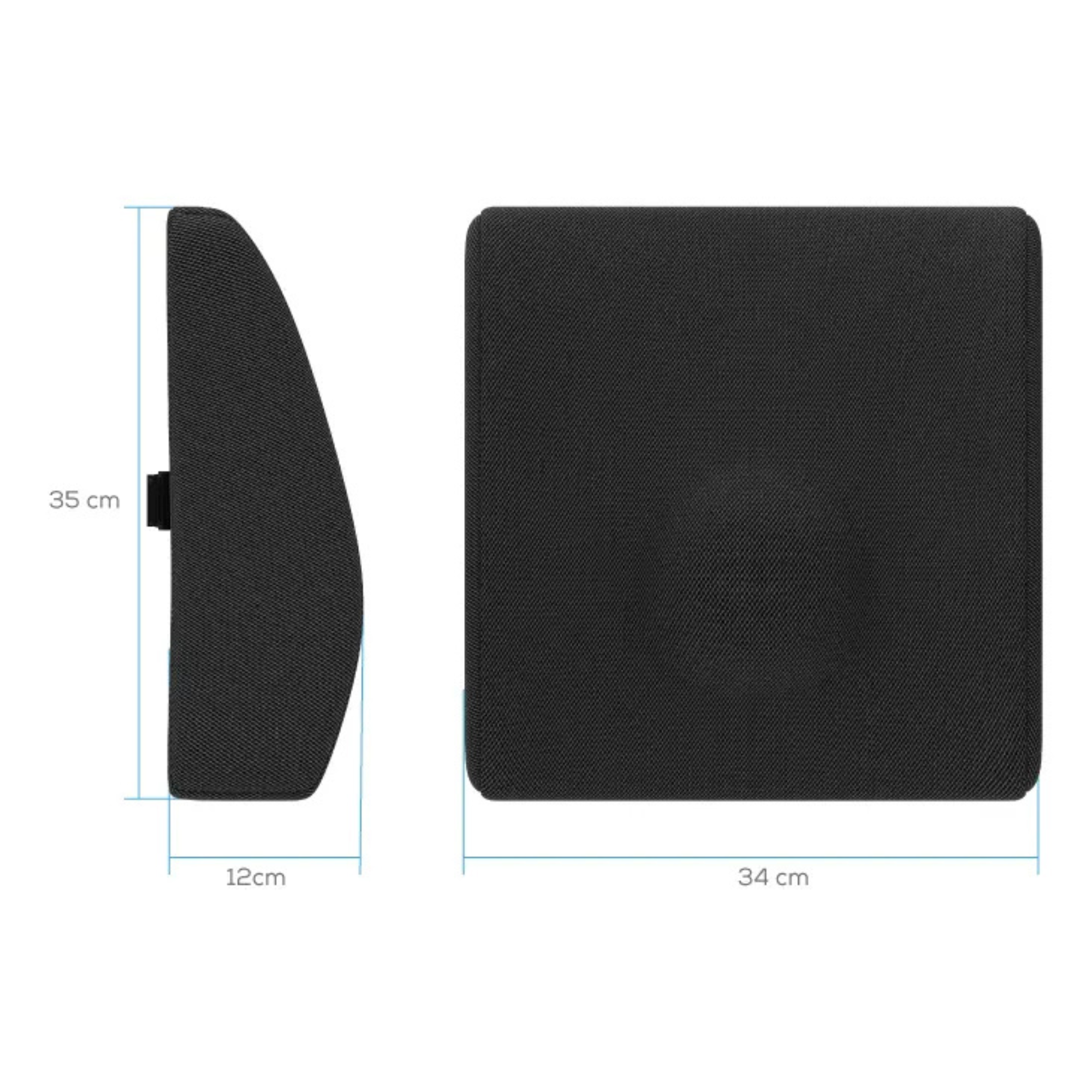 Cojín Lumbar Therashape Negro TM322