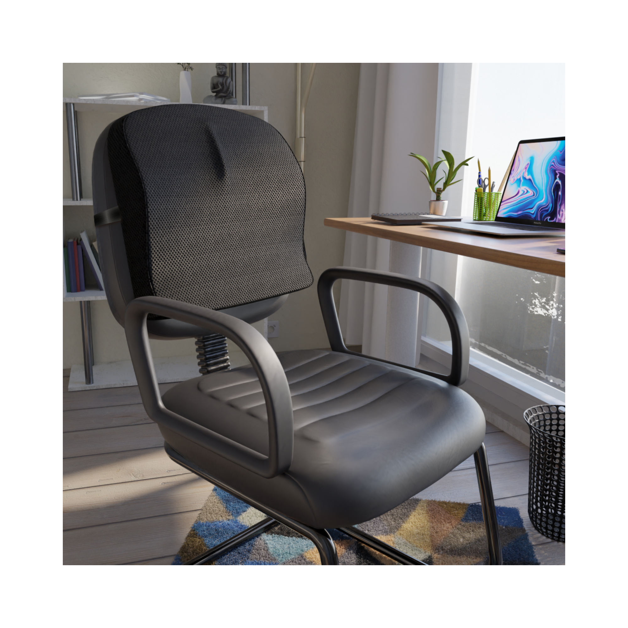 Cojín 2 en 1 Theraplus Negro TM342