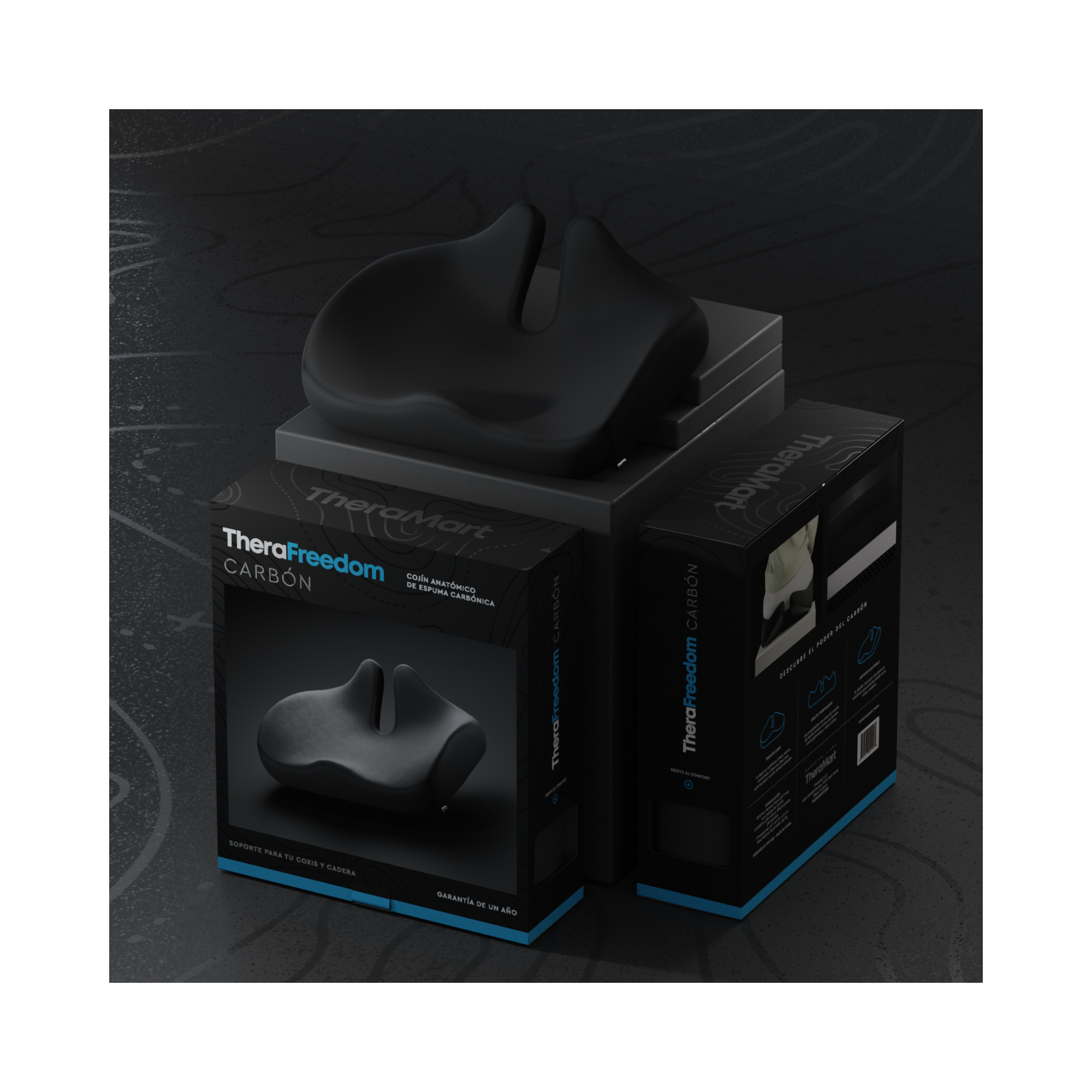 Cojín Ergonómico TheraFreedom con Carbón TM390