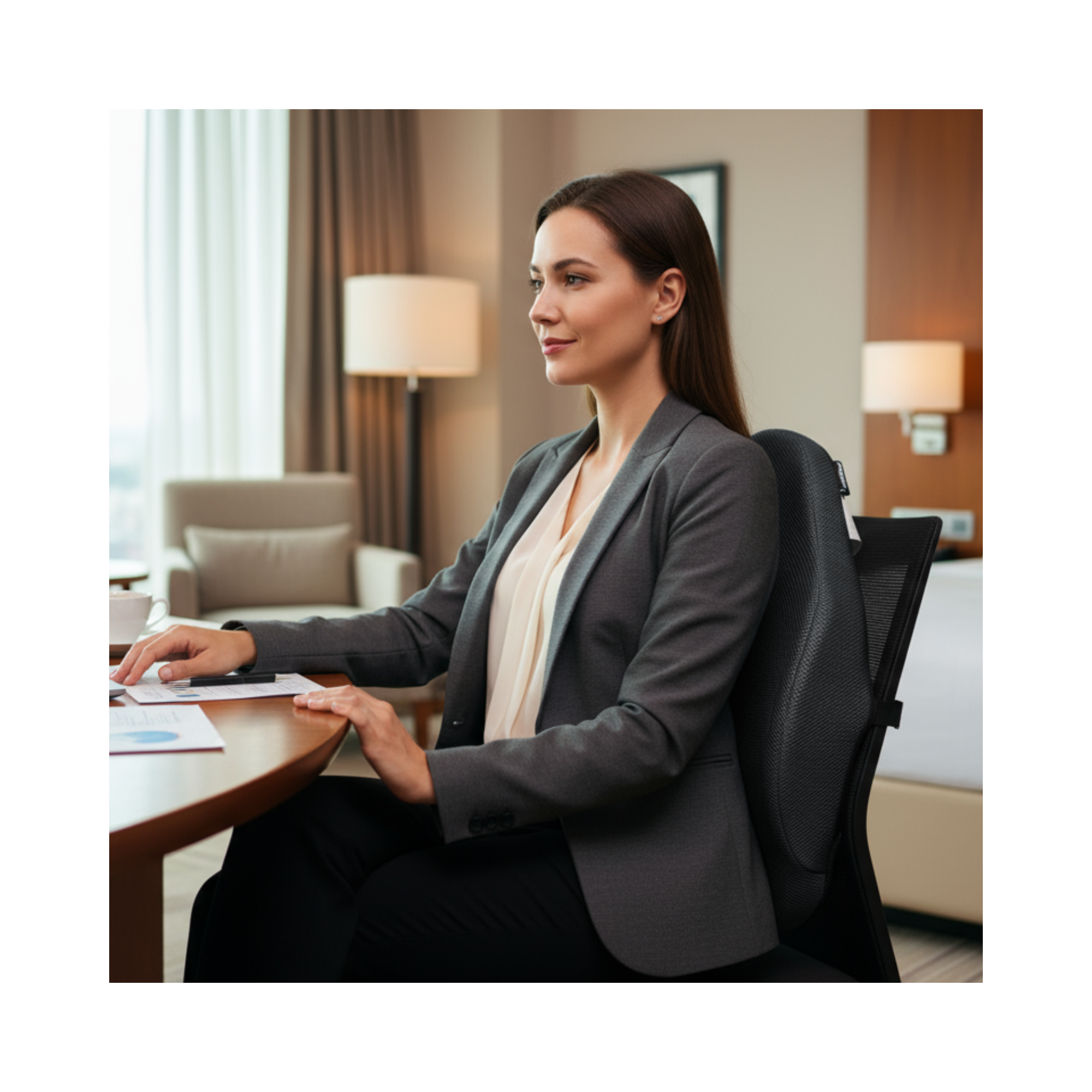 Cojín de Respaldo Anatómico TheraActive Negro TM312