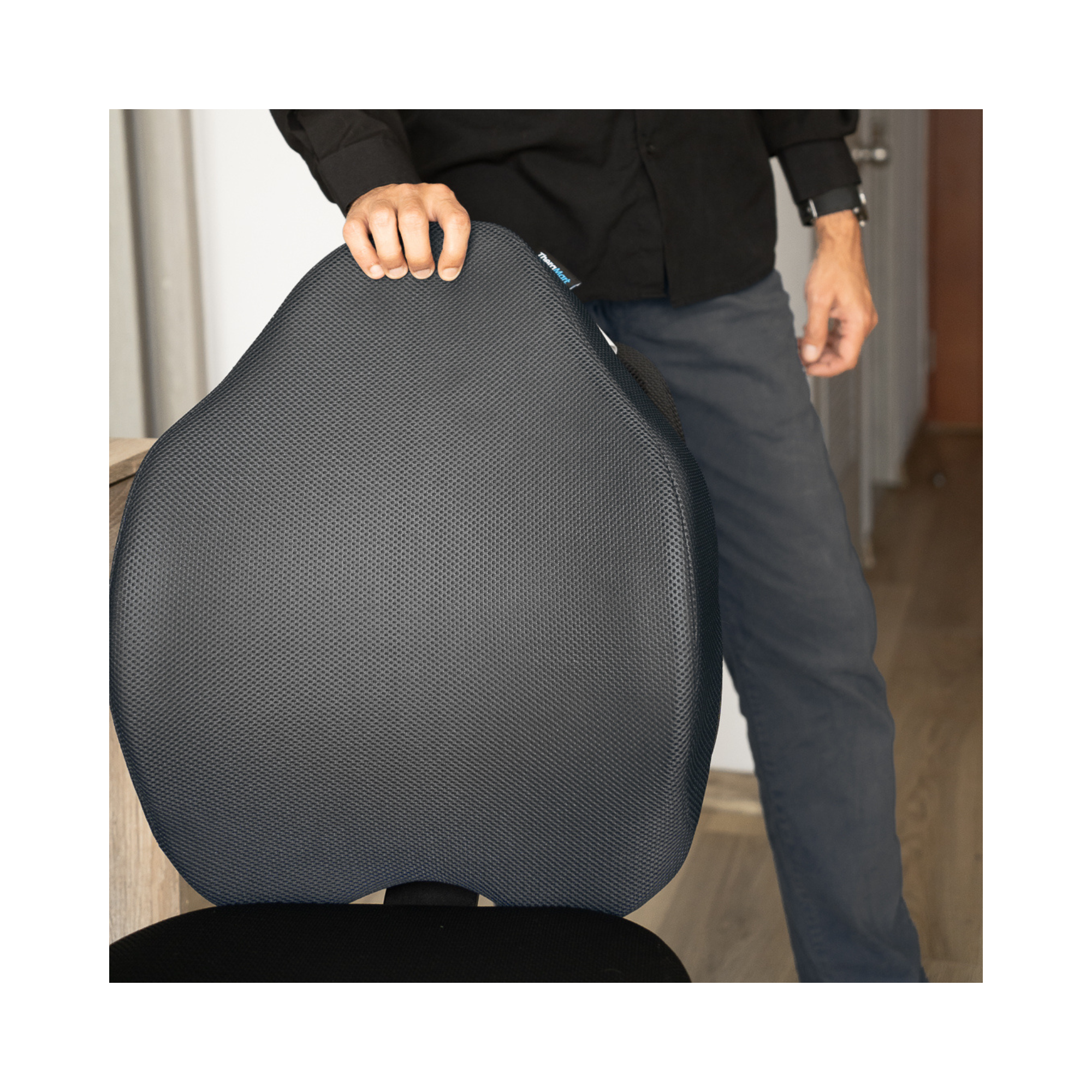 Cojín de Respaldo Anatómico TheraActive Negro TM312