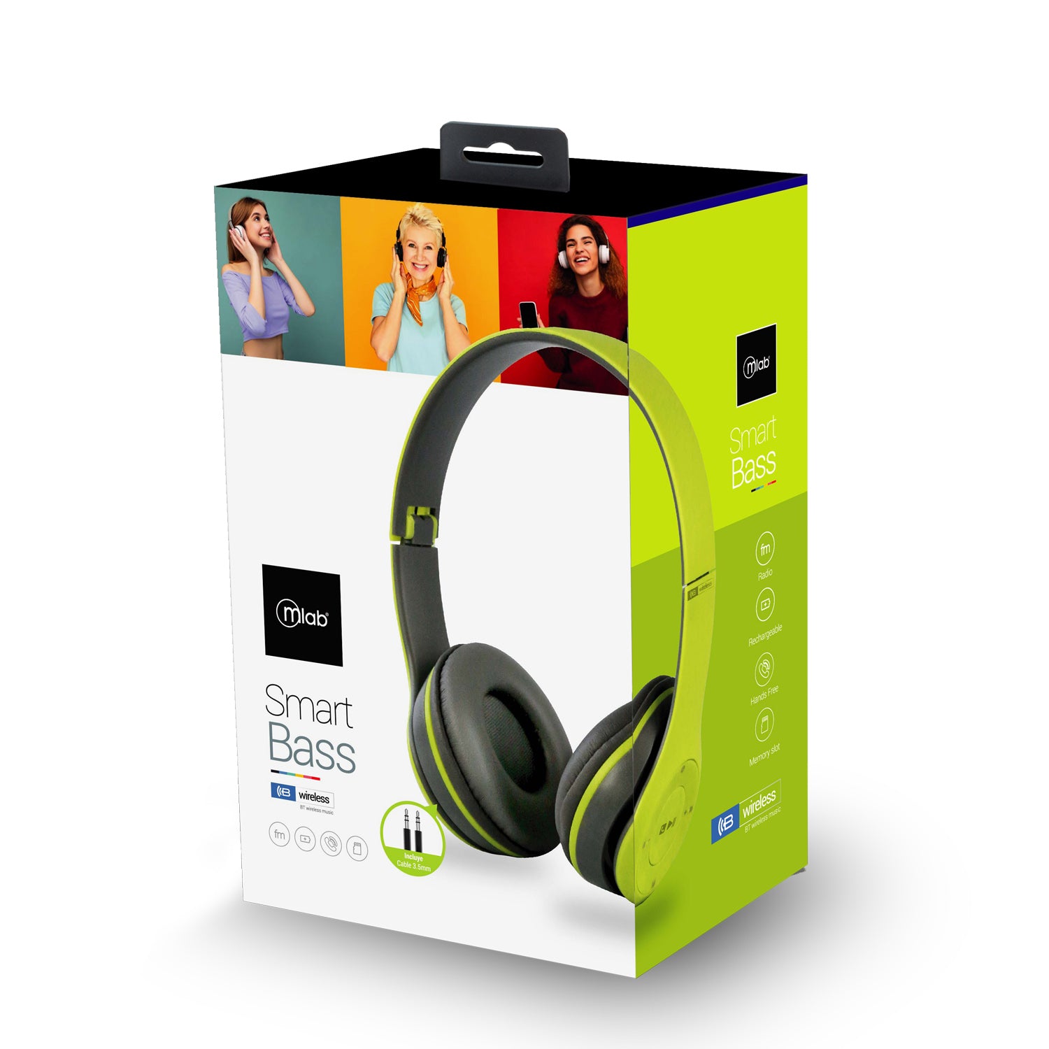 Audífonos Inalámbricos Bluetooth Mlab Smart Bass