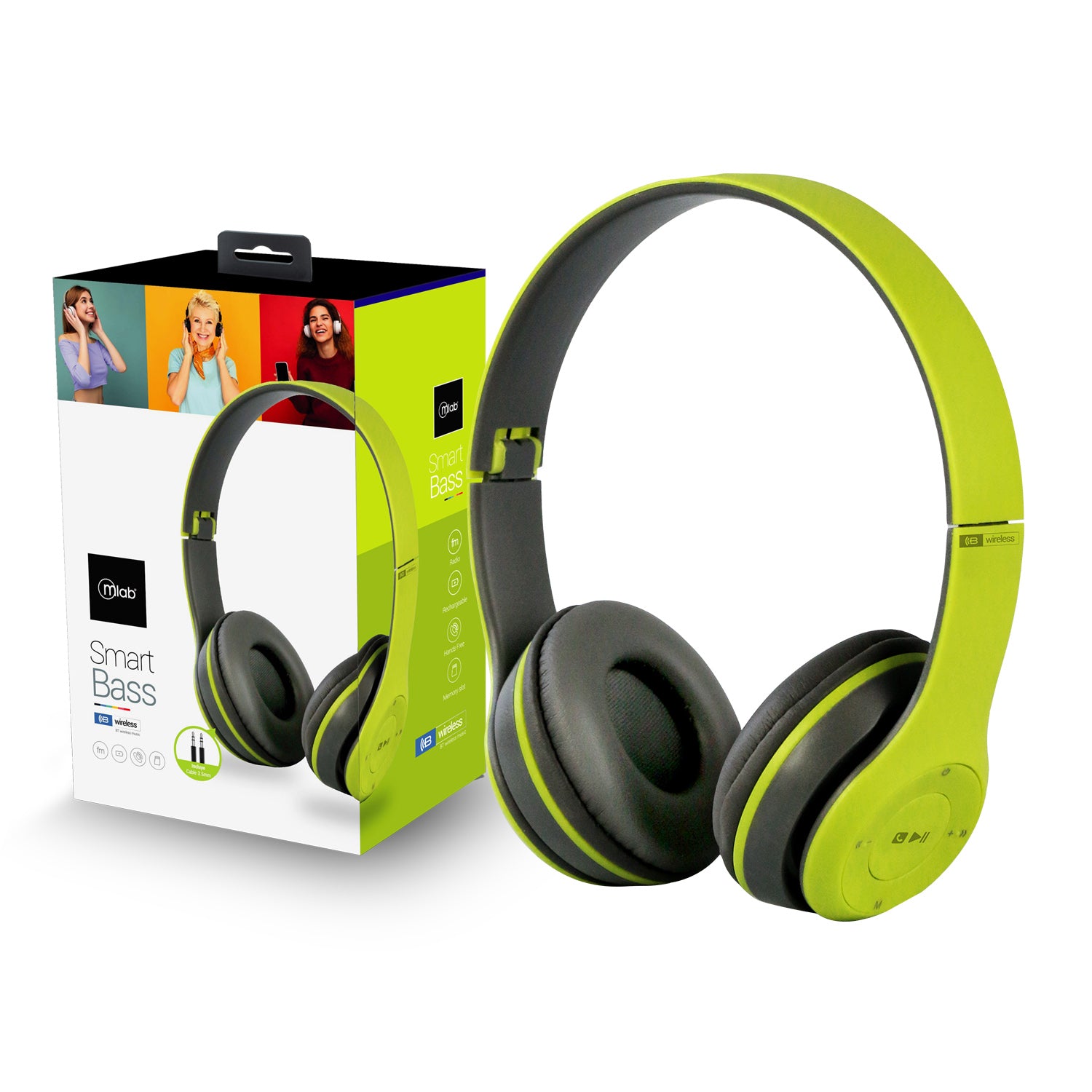 Audífonos Inalámbricos Bluetooth Mlab Smart Bass