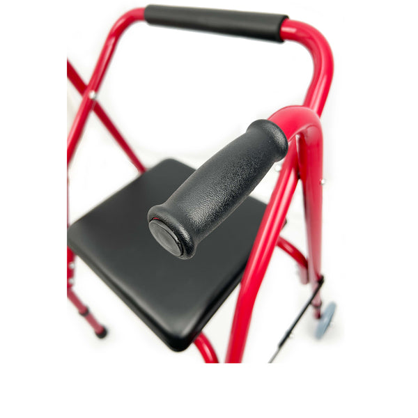 Andador de 2 ruedas con asiento