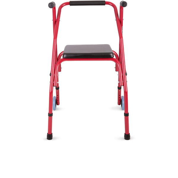 Andador de 2 ruedas con asiento