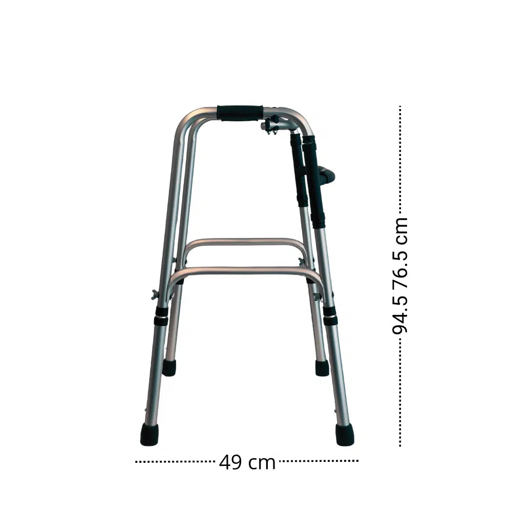 Andador articulado sin ruedas plegable