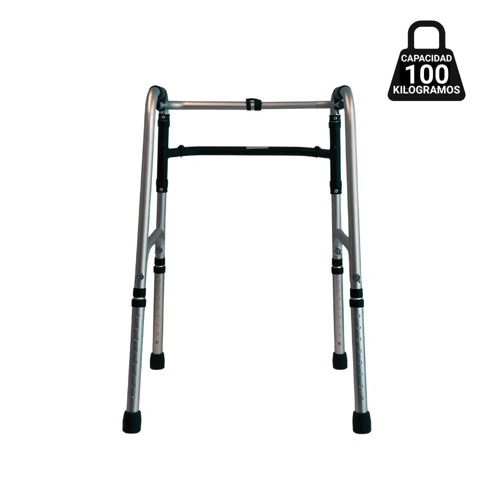 Andador articulado sin ruedas plegable