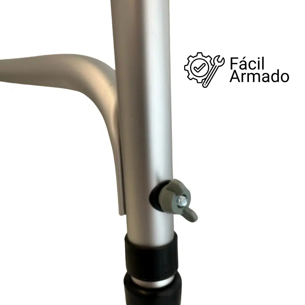 Andador articulado sin ruedas plegable