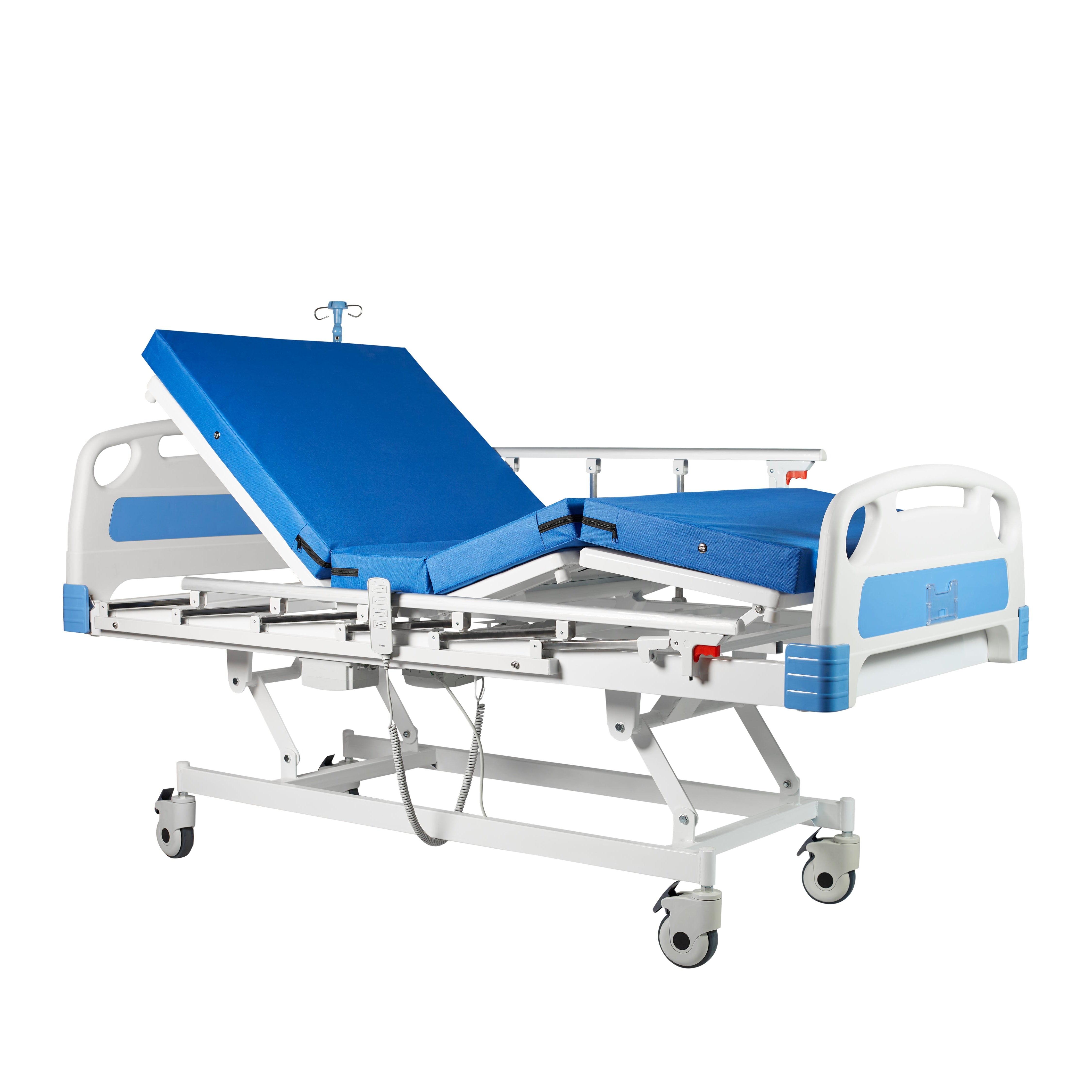 Catre Clínico Eléctrico 4 Posiciones Medwish AG-BM104 + Colchón seccionado 8 cm