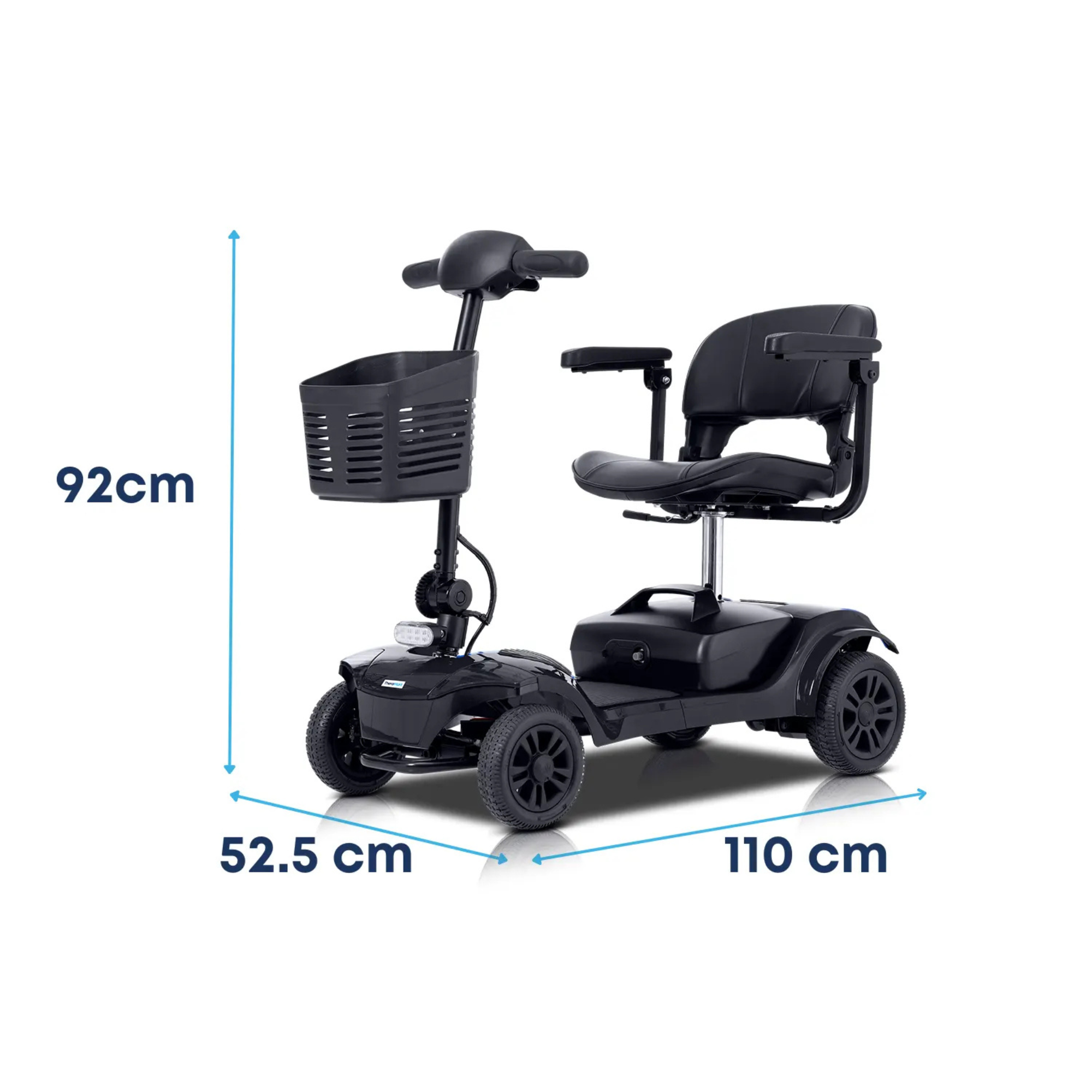 Scooter Electrico Para Movilidad Therarover Plus Black TM2411