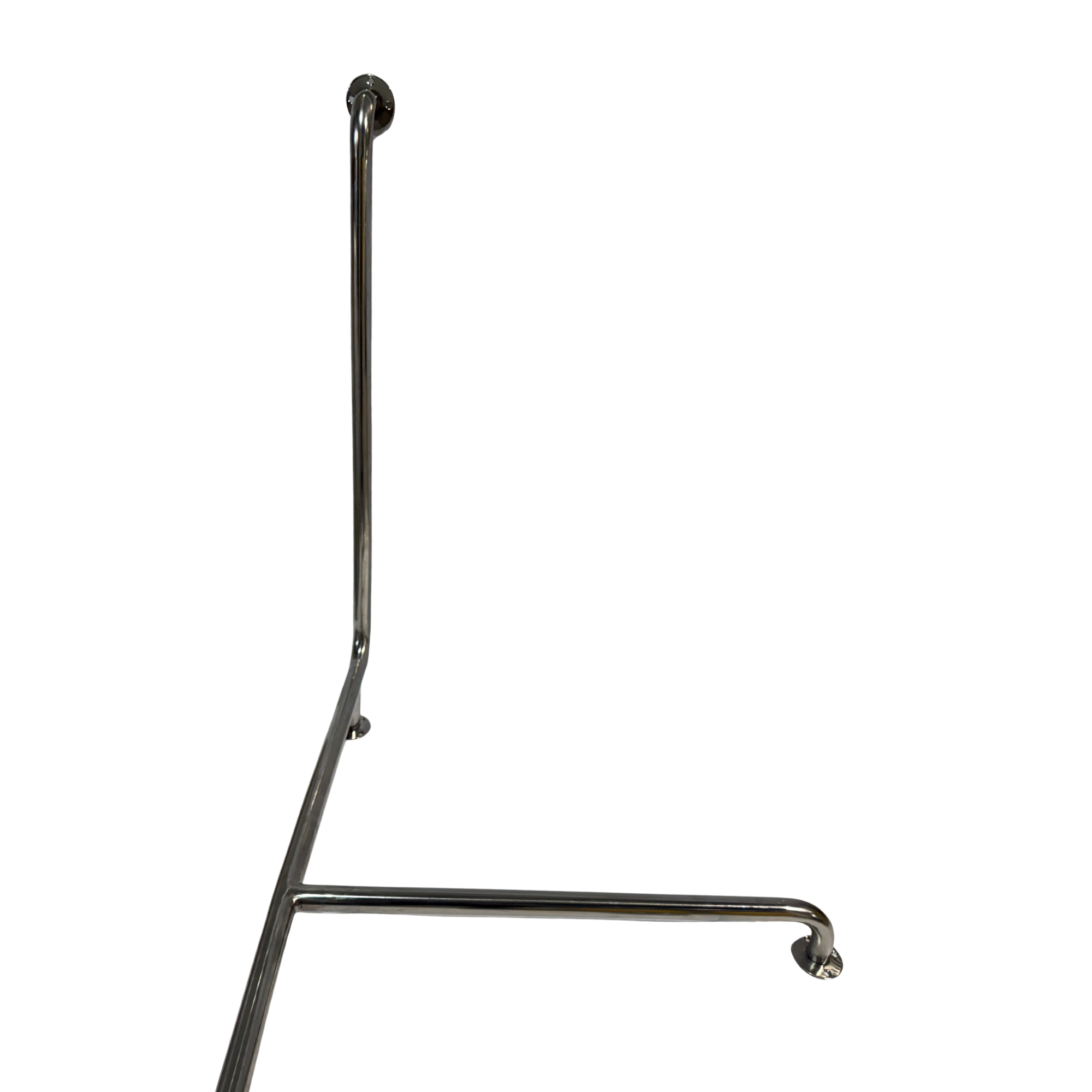 Barra de seguridad para baño triple rincón inoxidable