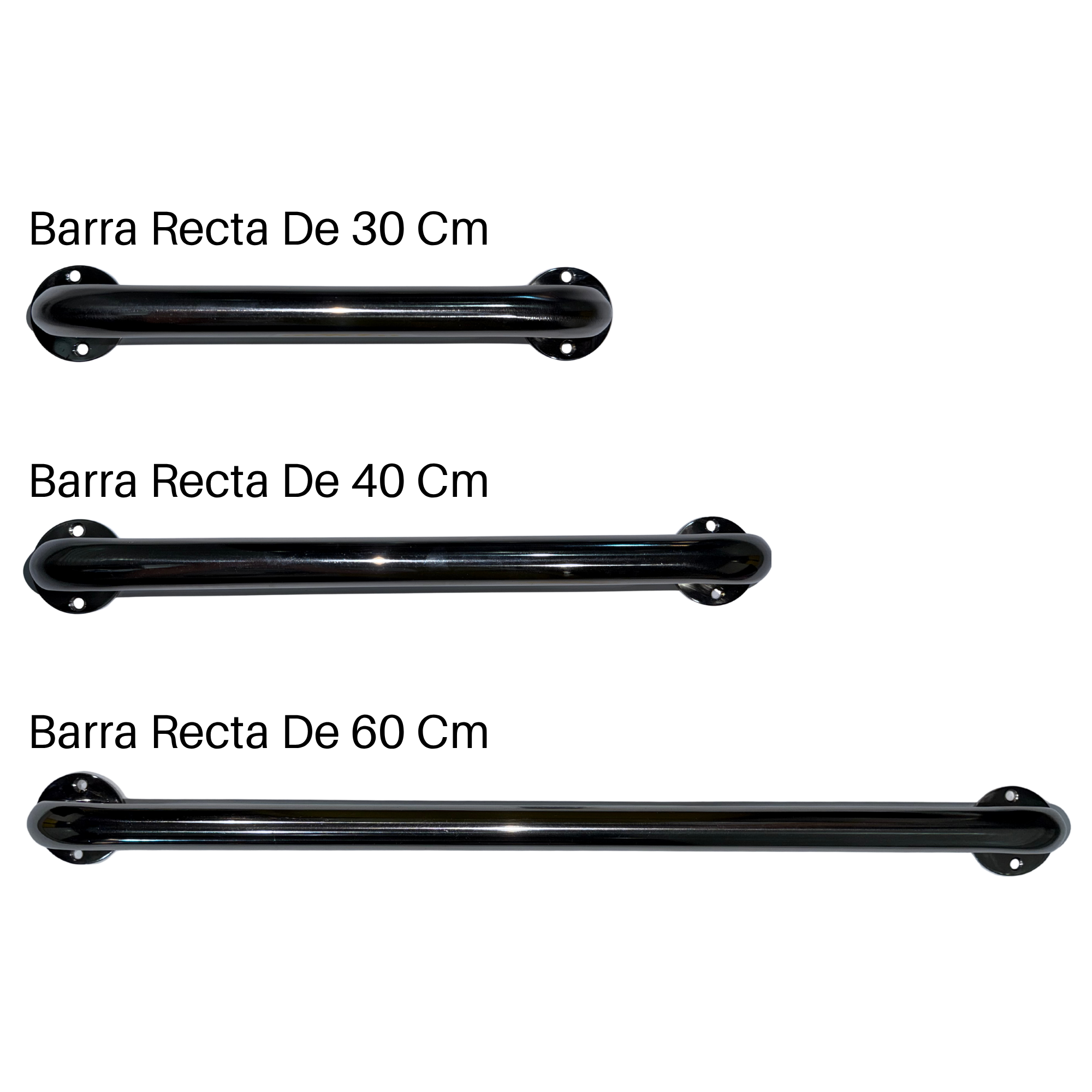 Barra de seguridad para baño recta inoxidable