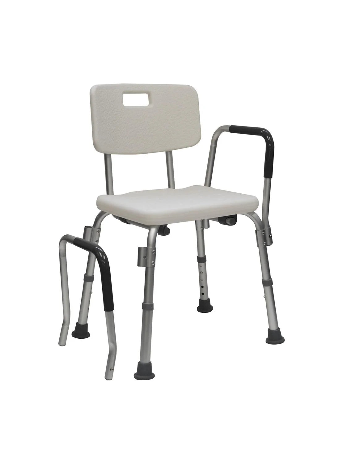 Silla de ducha con apoya brazos y respaldo desmontable Promsa