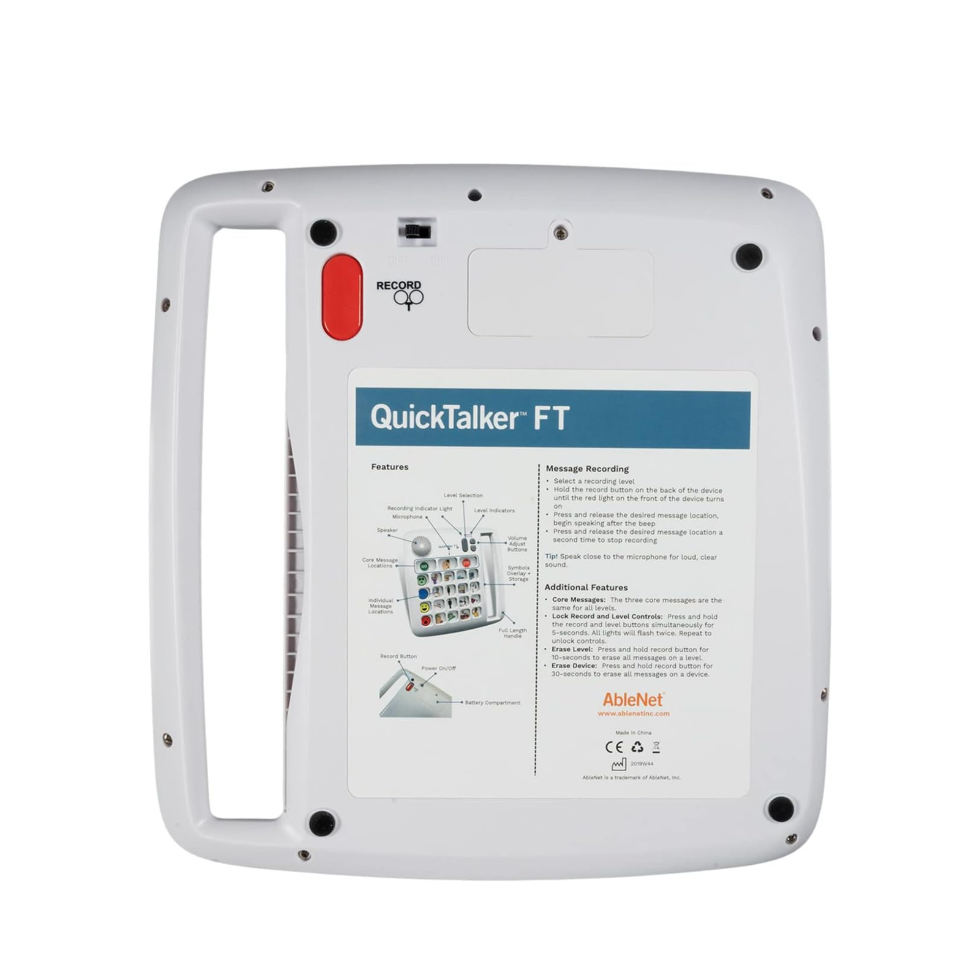 QuickTalker Feather Touch 12 Casillas