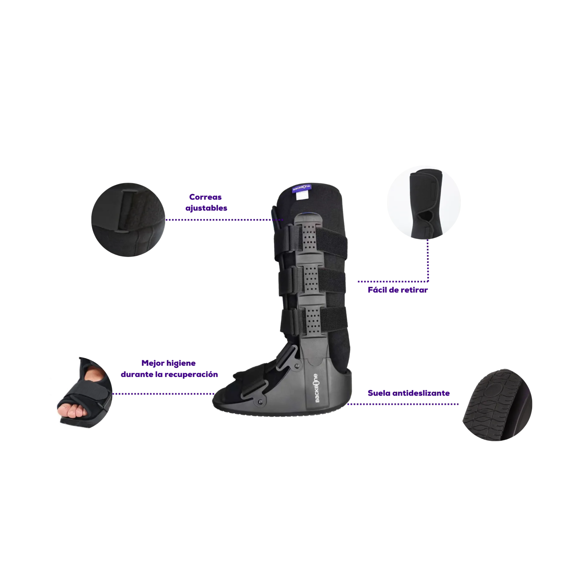 Bota Ortopédica B-Walk Corta BB620