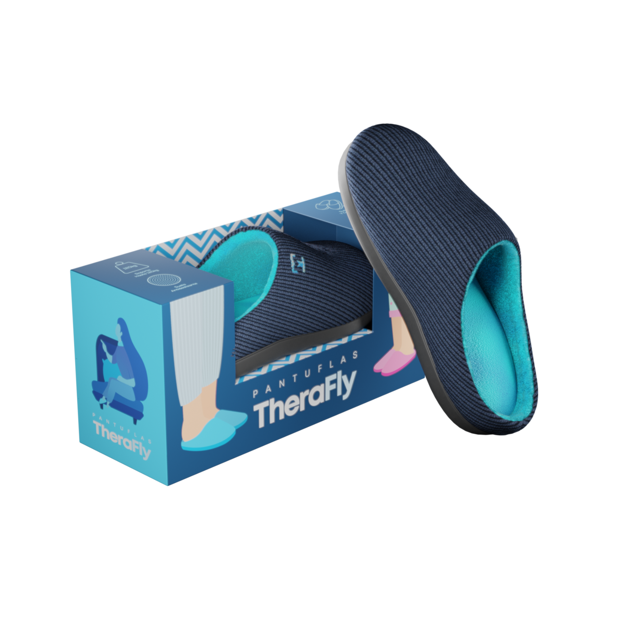 Pantuflas de Espuma Viscoelástica Therafly TM1102