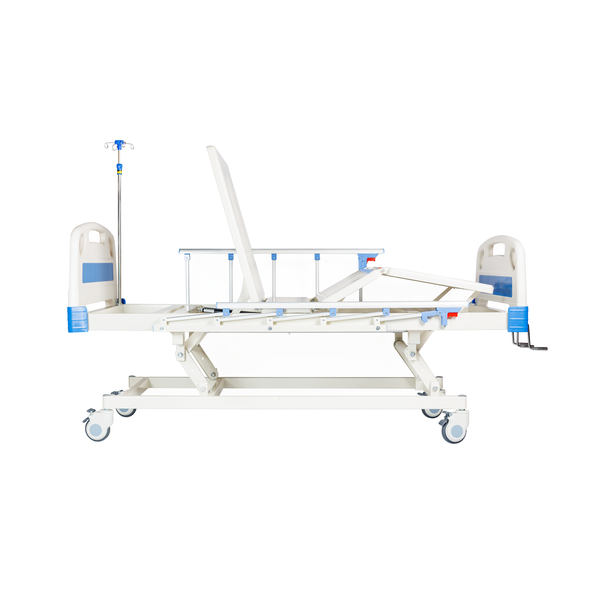 Catre Clínico Manual 3 posiciones Boxin Recovery BIII-21 + Colchón seccionado 8 cm