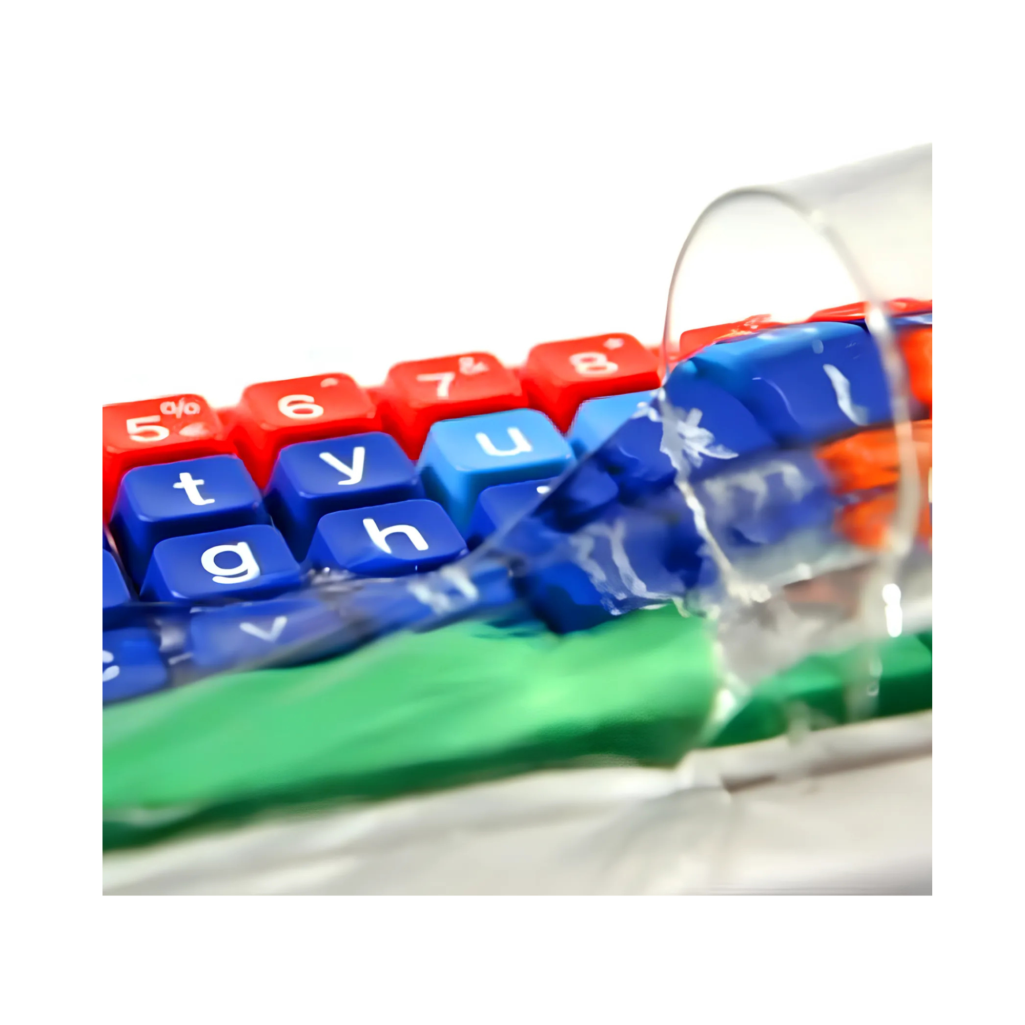 Teclado Alto Contraste de Colores Clevy 3 Tri-mode