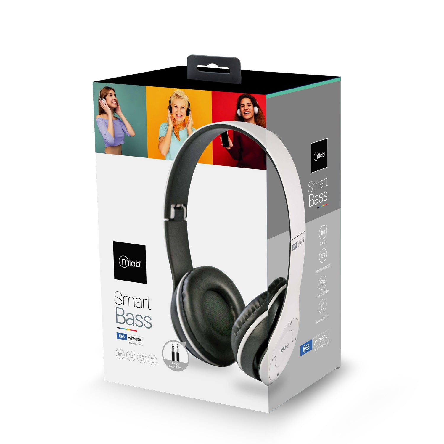 Audífonos Inalámbricos Bluetooth MLAB Smart Bass