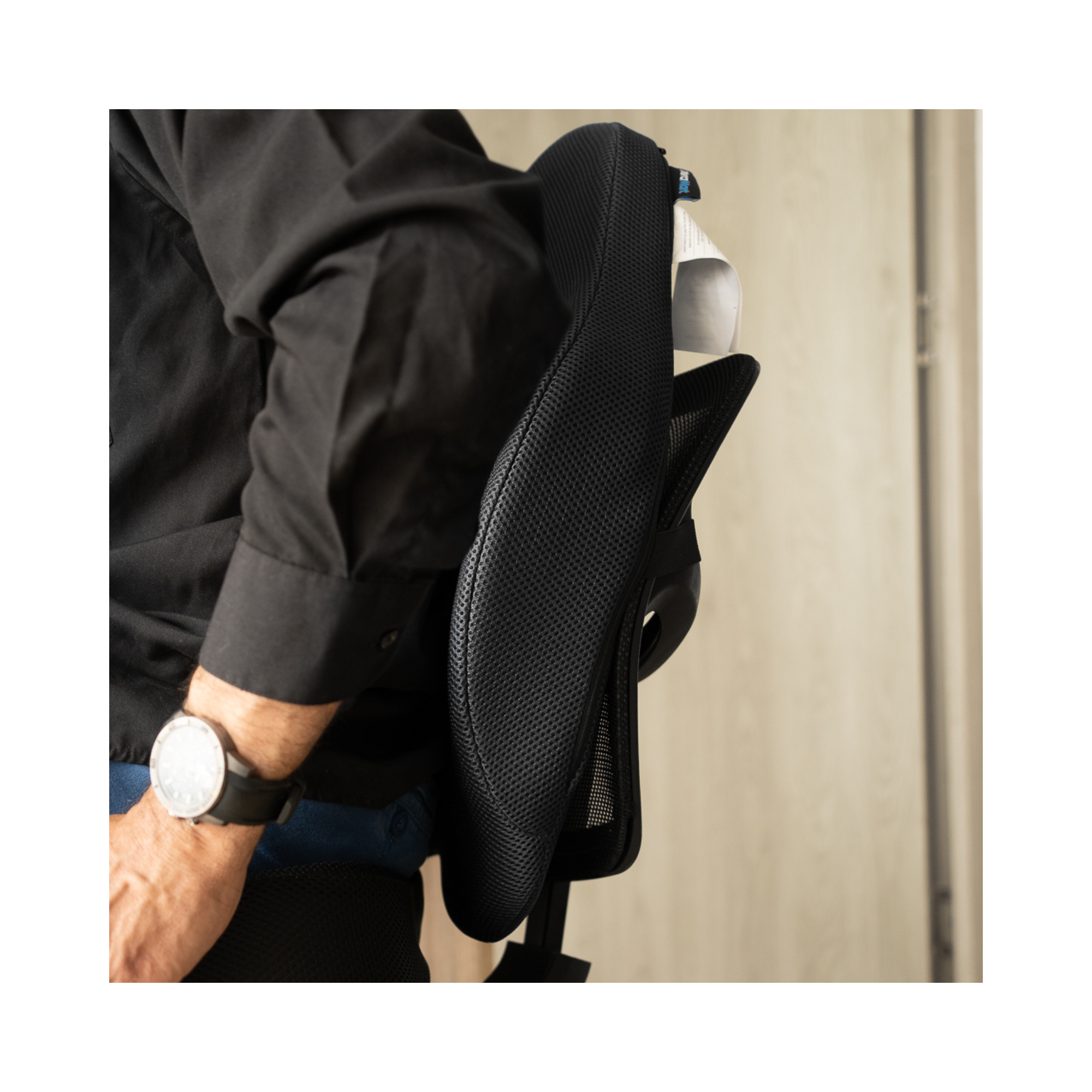 Cojín de Respaldo Anatómico TheraActive Negro TM312