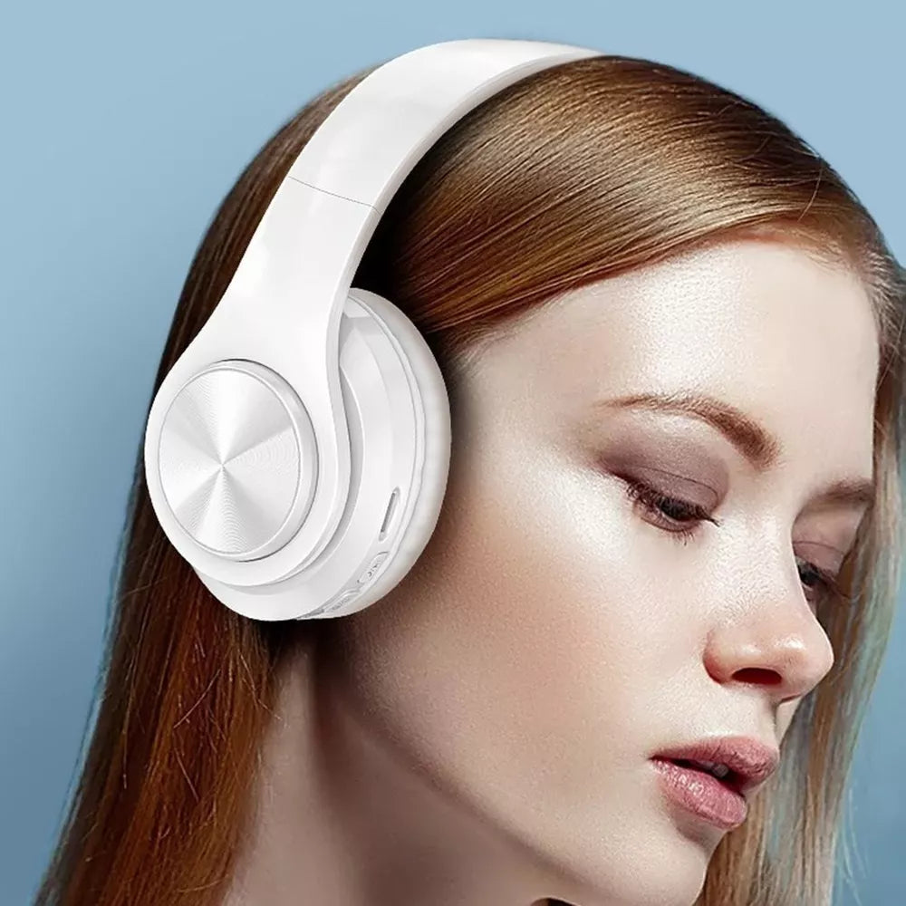 Audífonos Blancos B39 Inalámbricos Con Bluetooth