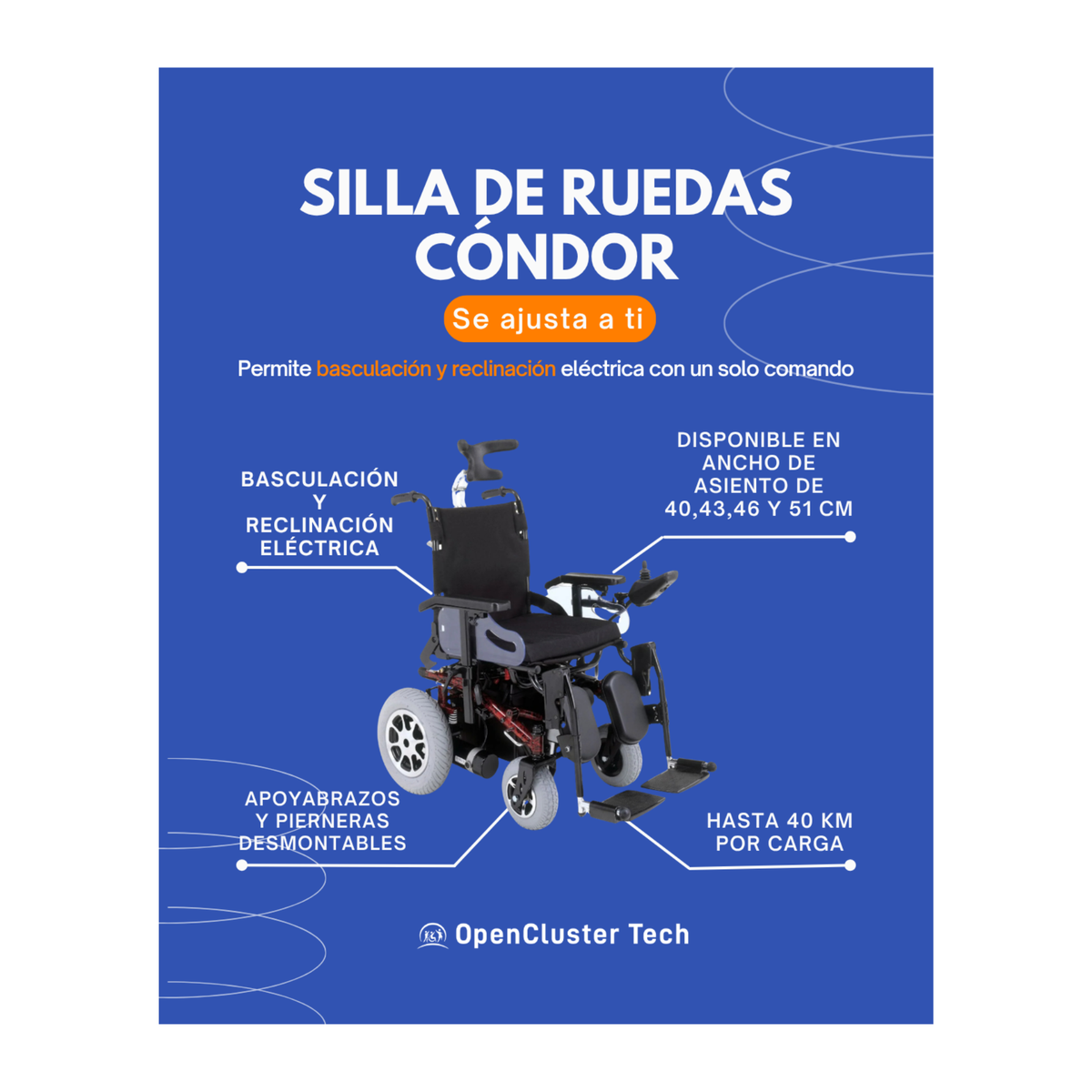 Silla de Ruedas Eléctrica Cóndor