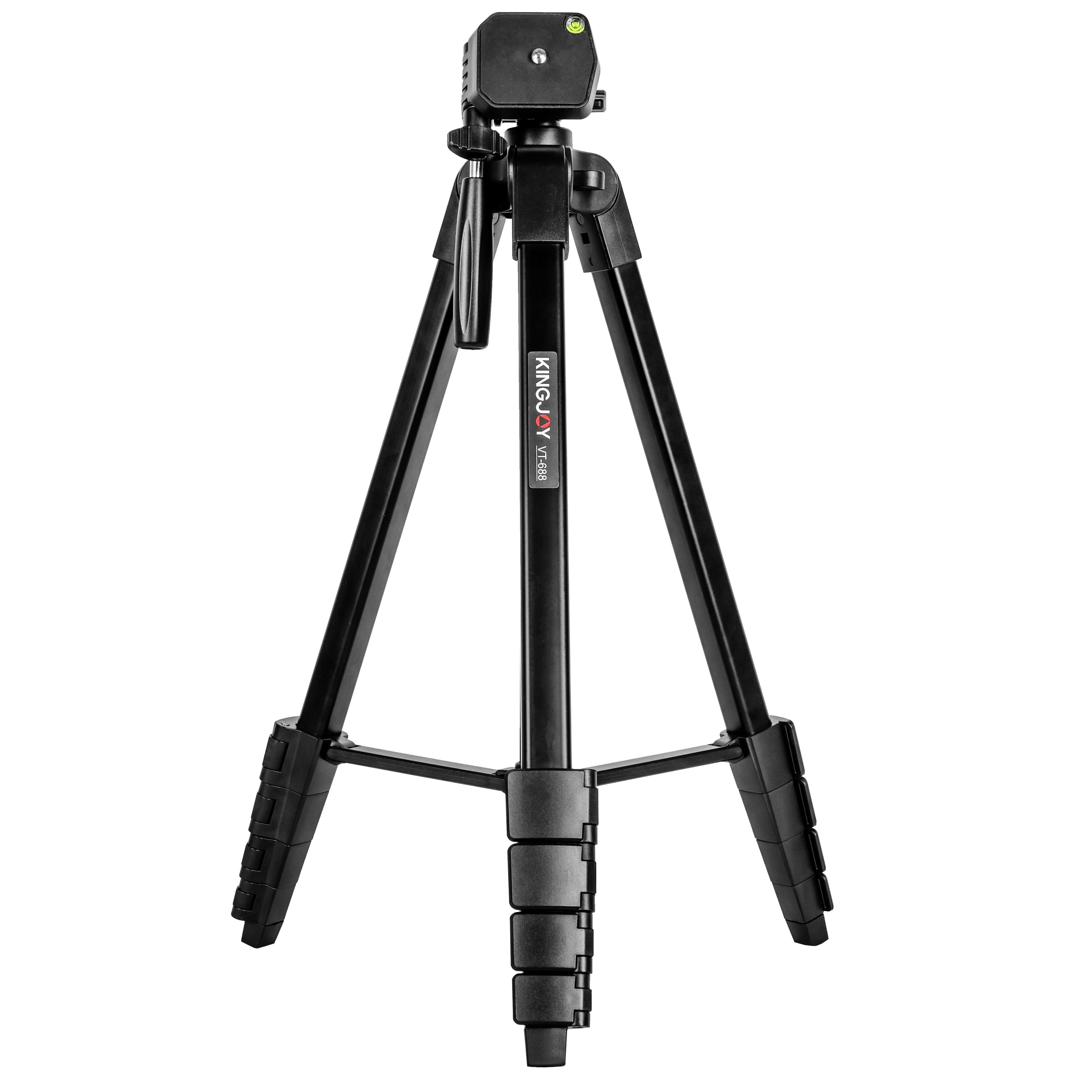Trípode para cámaras portátil de aluminio Kingjoy VT-688
