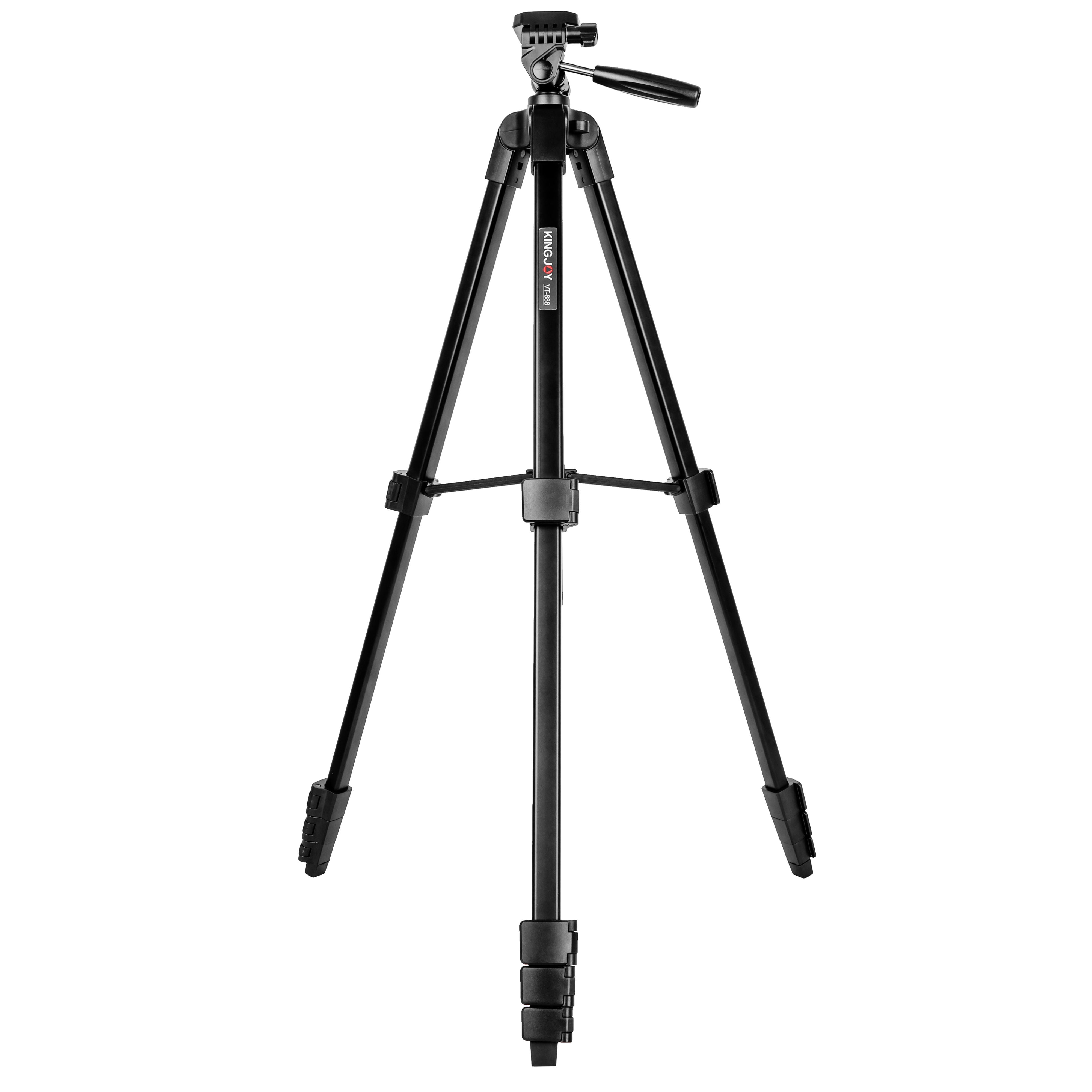 Trípode para cámaras portátil de aluminio Kingjoy VT-688
