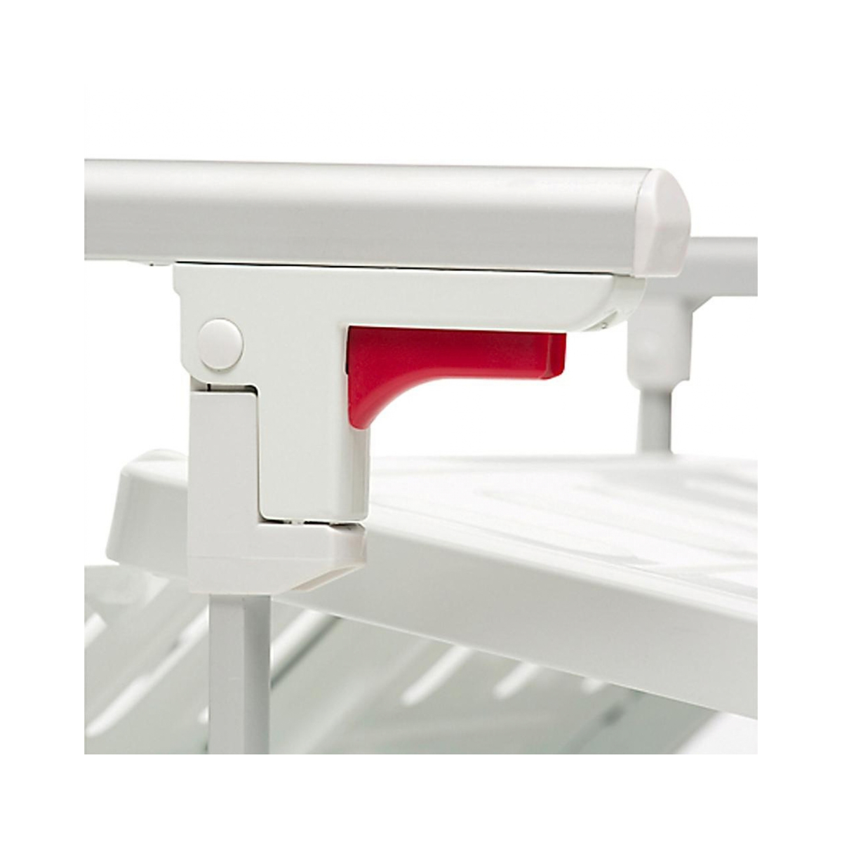 Traba roja para bajar la baranda de aluminio